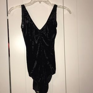 Black Velvet Class in leotard